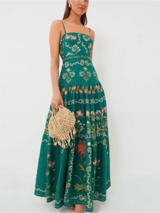 Agua Bendita Dresses & Skirts - Agua Bendita Green Maxi Dress